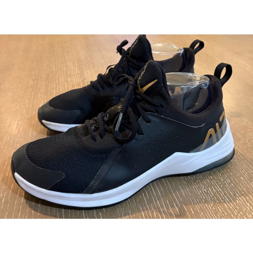 Nike Womens Air Max Bella TR3 Black‎ Gold Athletic Shoes CJ0842-005 Size 9.5